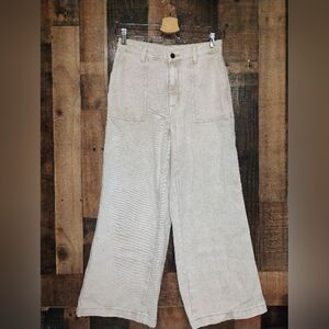 Universal Thread Wide-Leg Pants Brown/Cream  Size 0/25